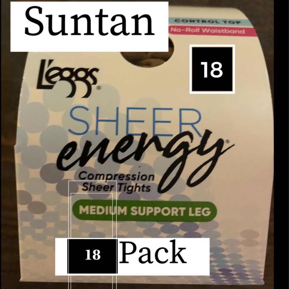 SHEER Energy Suntan 18 pack